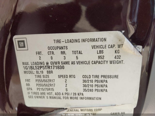 1996 CHEVROLET CAPRICE / IMPALA 1G1BL52P5TR171830 Photo 8