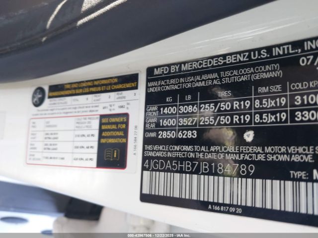 2018 MERCEDES-BENZ GLE 350 4JGDA5HB7JB184789 Photo 8