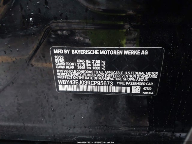 2024 BMW I7 WBY43EJ03RCP95673 Photo 8