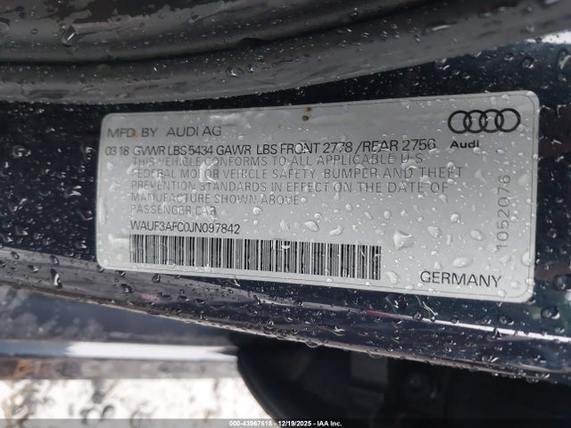 2018 AUDI A6 WAUF3AFC0JN097842 Photo 8