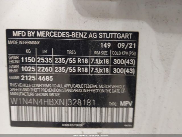 2022 MERCEDES-BENZ GLA 250 W1N4N4HBXNJ328181 Photo 8