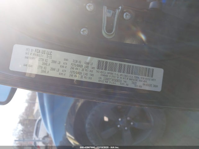Продажа на аукционе авто 2015 Ram 1500 Express, vin: 1C6RR7FT0FS696533, номер лота: 43967666