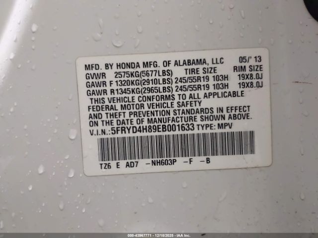 2014 ACURA MDX 5FRYD4H89EB001633 Photo 8