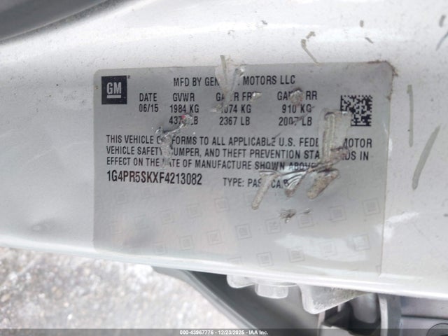 1G4PR5SKXF4213082 Buick Verano Convenience Group