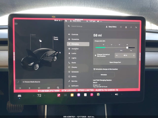 Продаж на аукціоні авто 2018 Tesla Model 3 Long Range/performance, vin: 5YJ3E1EBXJF071689, номер лоту: 43967821