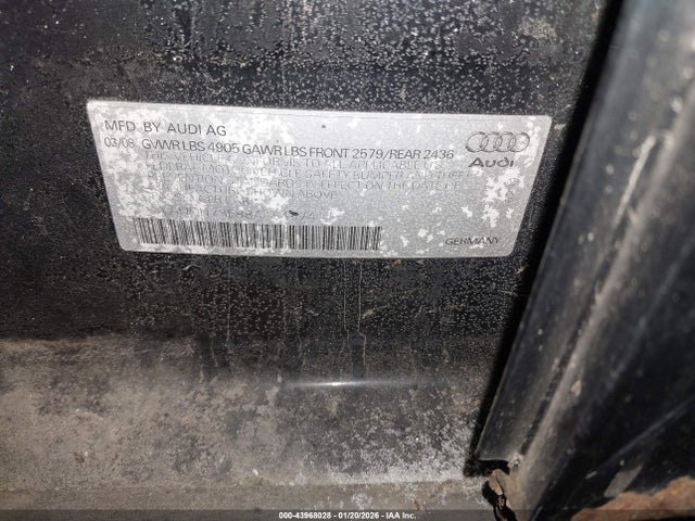 2008 AUDI A4 WAUDH78E88A154574 Photo 8