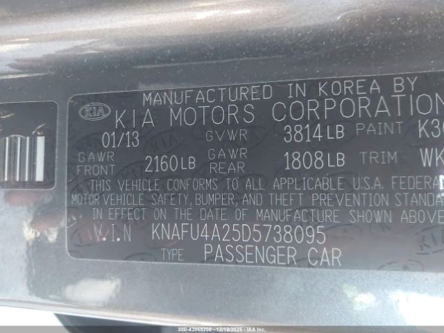 2013 KIA FORTE KNAFU4A25D5738095 Photo 8