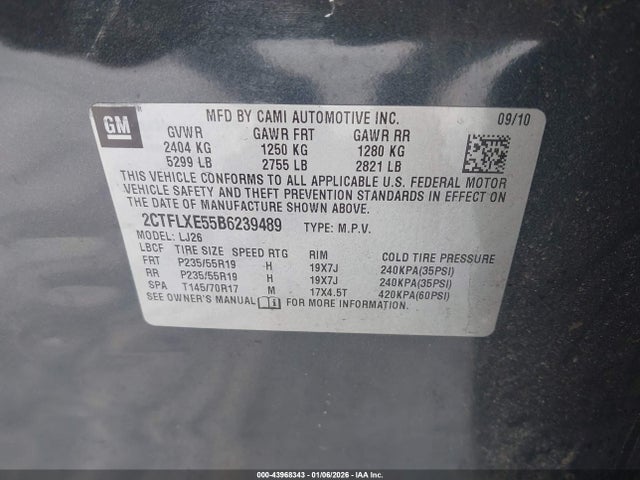 2011 GMC TERRAIN 2CTFLXE55B6239489 Photo 8