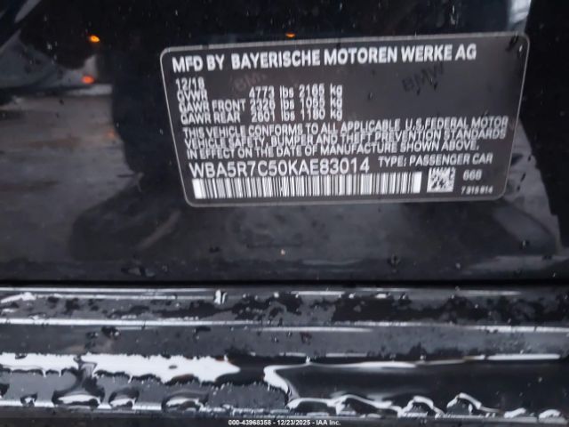 2019 BMW 330I WBA5R7C50KAE83014 Photo 8