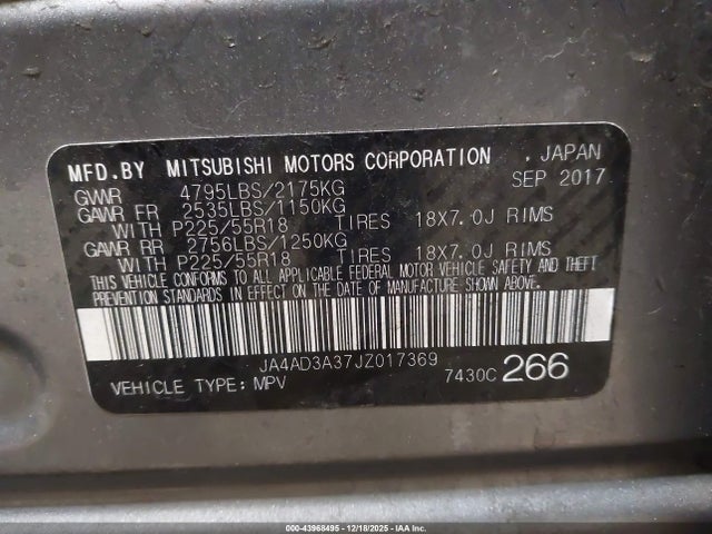 Mitsubishi Outlander Se 2018 JA4AD3A37JZ017369 Image 18