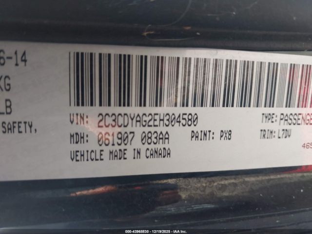 2014 DODGE CHALLENGER 2C3CDYAG2EH304580 Photo 8