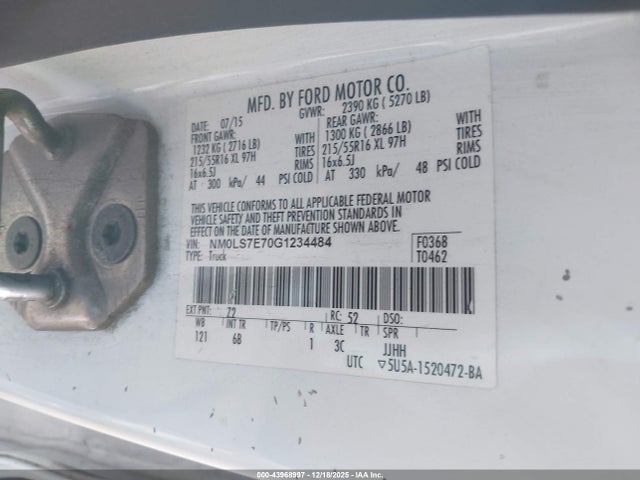 Ford Transit Connect Xl 2016 NM0LS7E70G1234484 Image 9