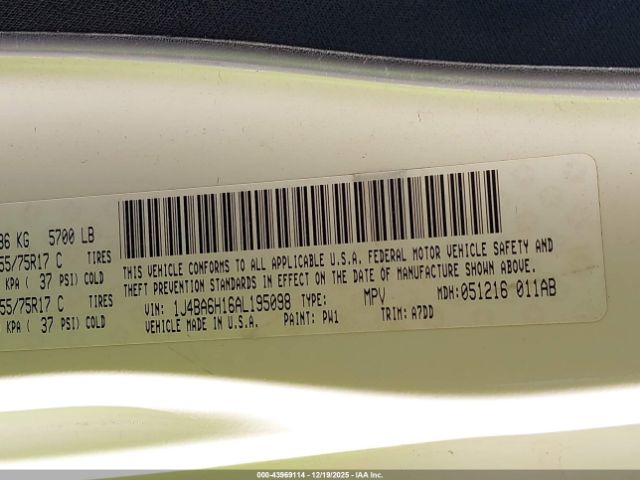 2010 JEEP WRANGLER UNLIMITED 1J4BA6H16AL195098 Photo 8