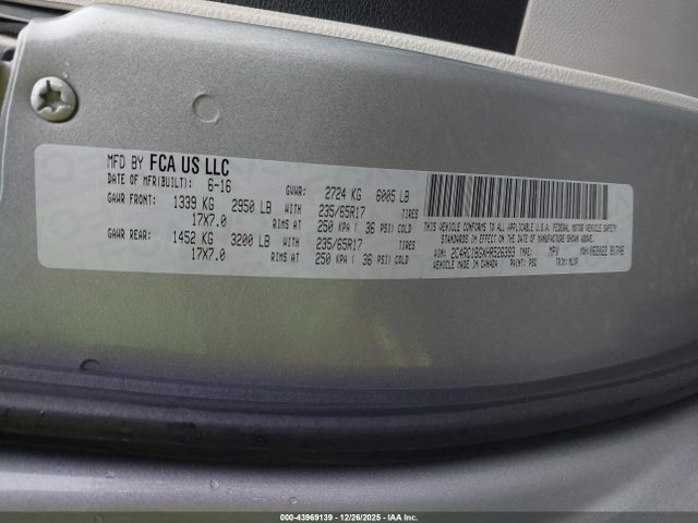 2C4RC1BGXHR526393 Chrysler Pacifica Touring-l