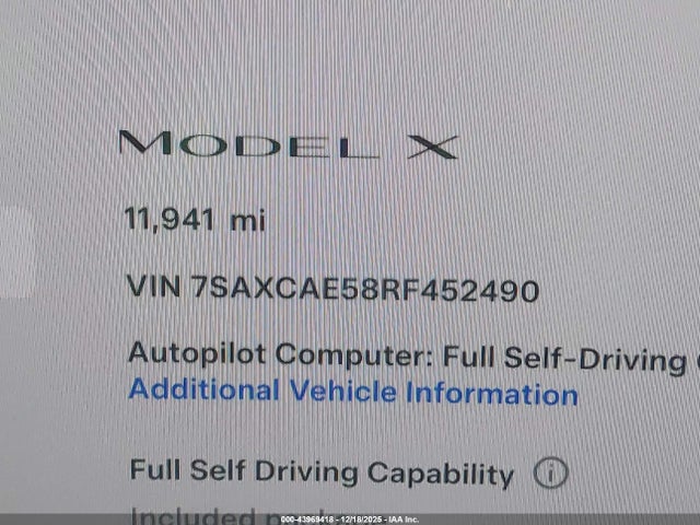 2024 TESLA MODEL X 7SAXCAE58RF452490 Photo 8