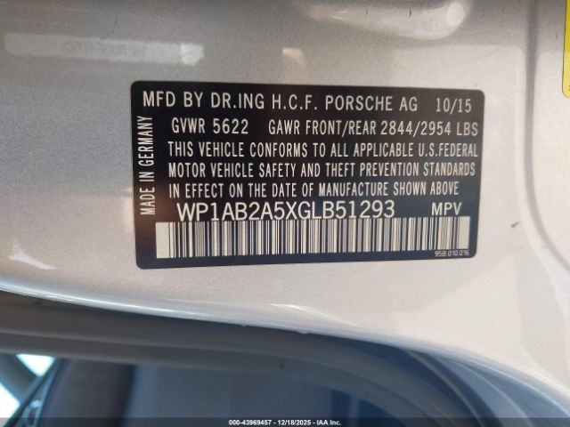 2016 PORSCHE MACAN WP1AB2A5XGLB51293 Photo 8