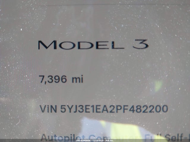 2023 TESLA MODEL 3 5YJ3E1EA2PF482200 Photo 6
