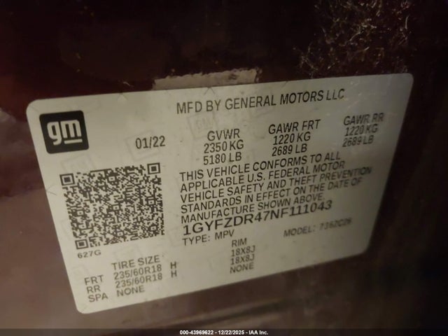 2022 CADILLAC XT4 1GYFZDR47NF111043 Photo 8