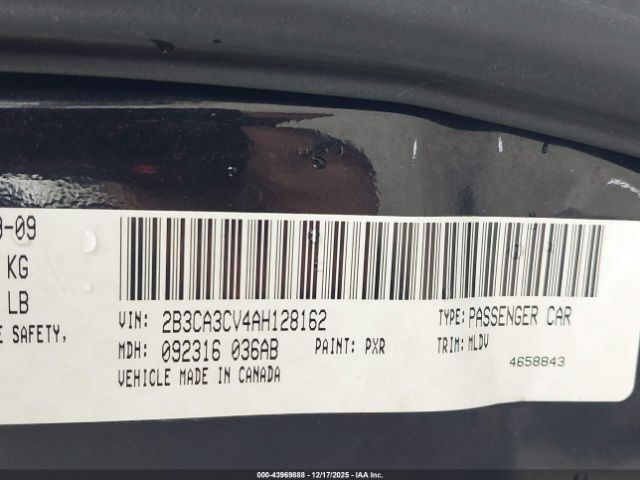 2010 DODGE CHARGER 2B3CA3CV4AH128162 Photo 8