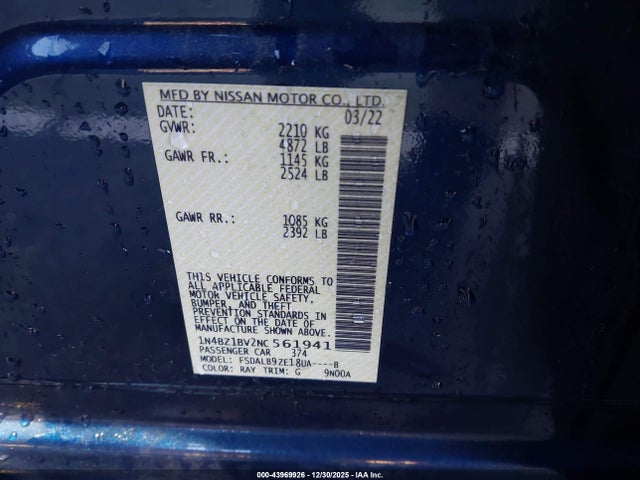 Nissan Leaf S Plus 62 Kwh 2022 1N4BZ1BV2NC561941 Image 9
