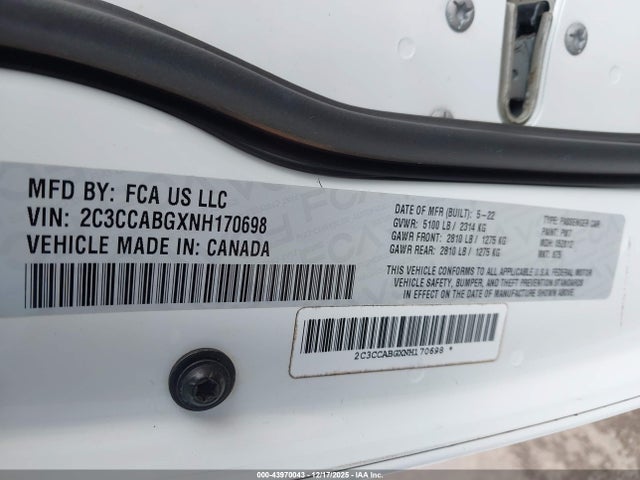 2022 CHRYSLER 300 2C3CCABGXNH170698 Photo 8