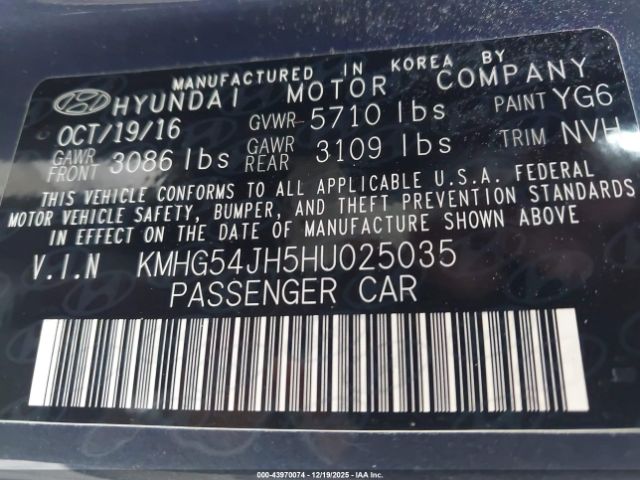 2017 GENESIS G90 KMHG54JH5HU025035 Photo 8