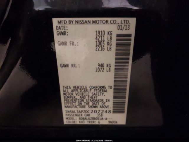 2013 NISSAN ALTIMA 1N4AL3AP2DC207248 Photo 8