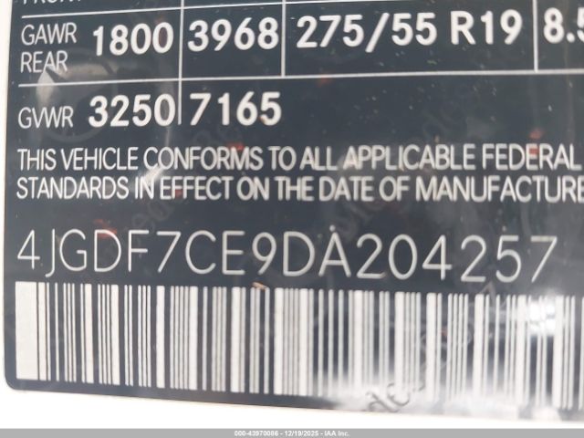 2013 MERCEDES-BENZ GL 450 4JGDF7CE9DA204257 Photo 8