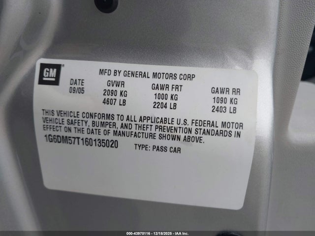 2006 CADILLAC CTS 1G6DM57T160135020 Photo 8