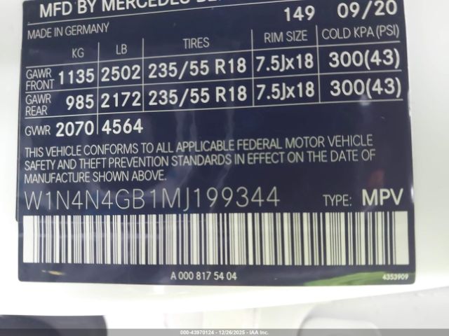 2021 MERCEDES-BENZ GLA 250 W1N4N4GB1MJ199344 Photo 8