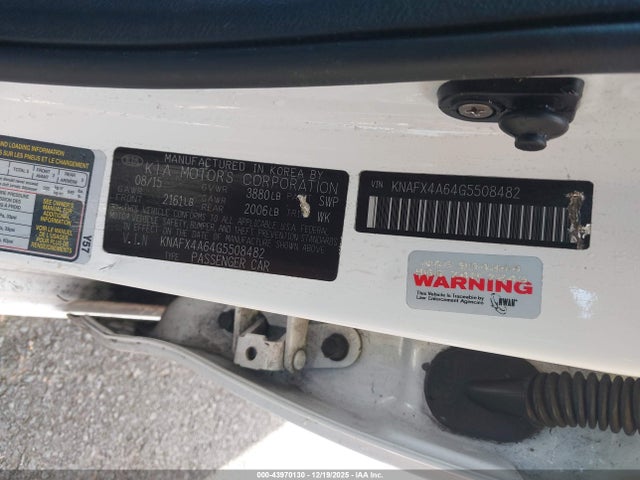 KIA FORTE LX 2016 KNAFX4A64G5508482 Image 9
