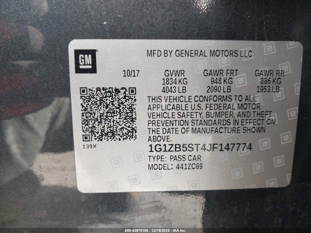 Chevrolet Malibu 1ls 2018 1G1ZB5ST4JF147774 Image 24