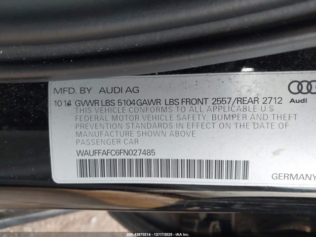 2015 AUDI A6 WAUFFAFC6FN027485 Photo 8
