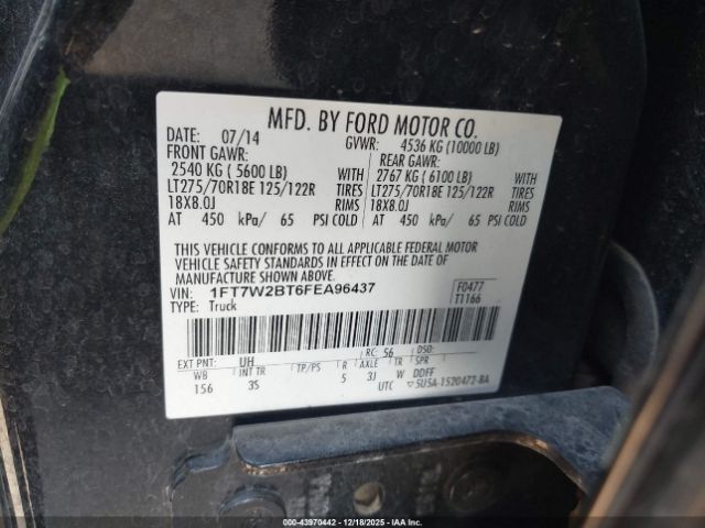 2015 FORD F-250 1FT7W2BT6FEA96437 Photo 8