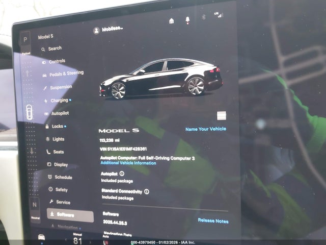 Aukcja sprzedaży 2021 Tesla Model S Long Range Dual Motor All-wheel Drive, vin: 5YJSA1E51MF428361, numer aukcji: 43970450