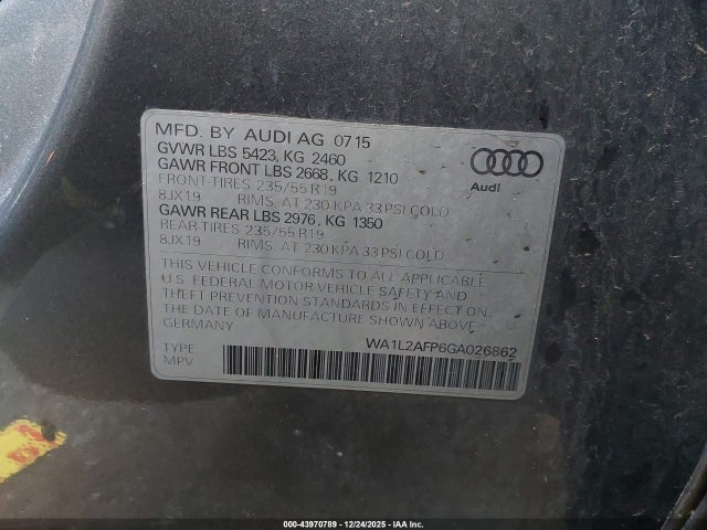 2016 AUDI Q5 WA1L2AFP6GA026862 Photo 8