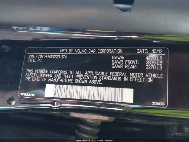 2013 VOLVO S60 YV1612FH0D2201174 Photo 8