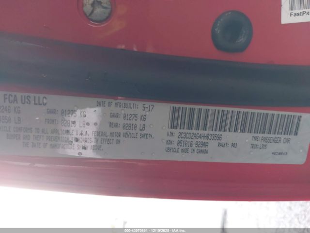 2017 DODGE CHALLENGER 2C3CDZAG4HH633596 Photo 8