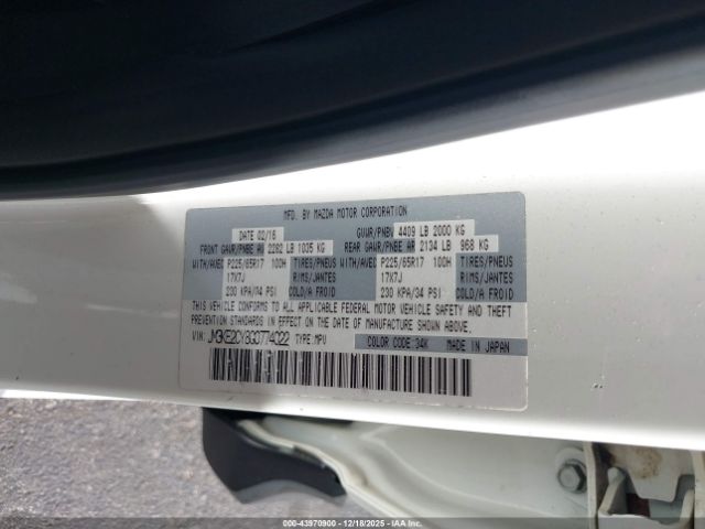 2016 MAZDA CX-5 JM3KE2CY8G0774022 Photo 8