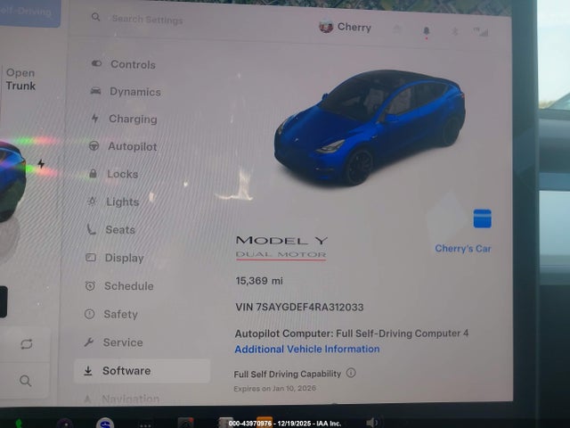 2024 TESLA MODEL Y 7SAYGDEF4RA312033 Photo 6
