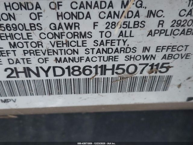 2001 ACURA MDX 2HNYD18611H507115 Photo 8