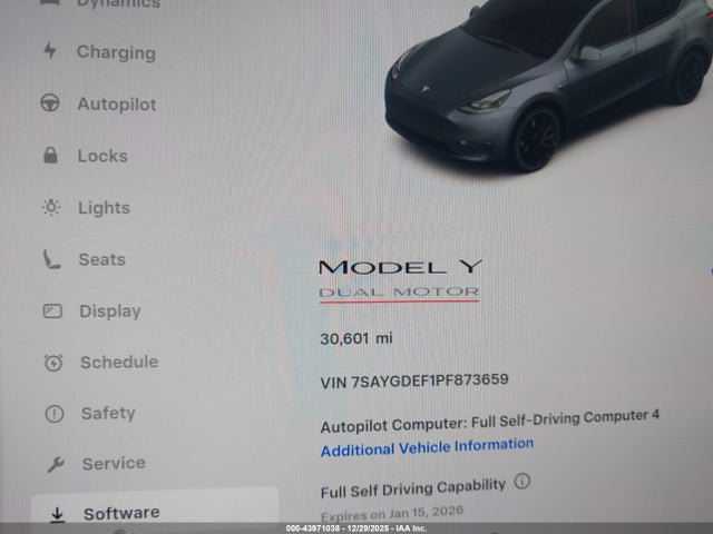 2023 TESLA MODEL Y 7SAYGDEF1PF873659 Photo 6