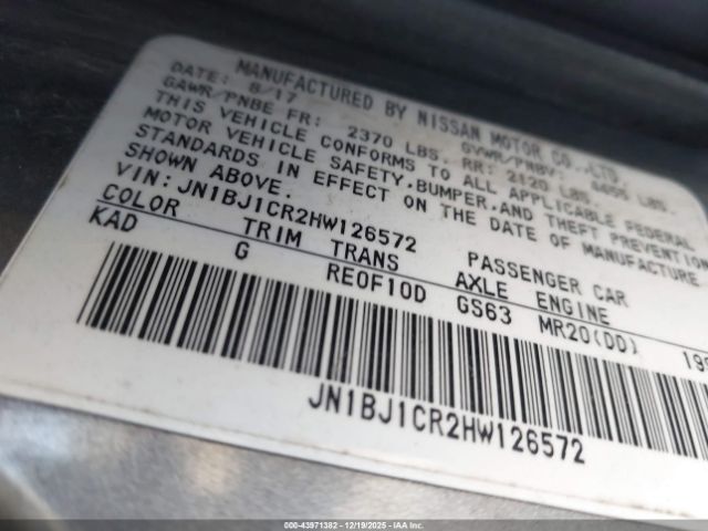 2017 NISSAN ROGUE SPORT JN1BJ1CR2HW126572 Photo 8