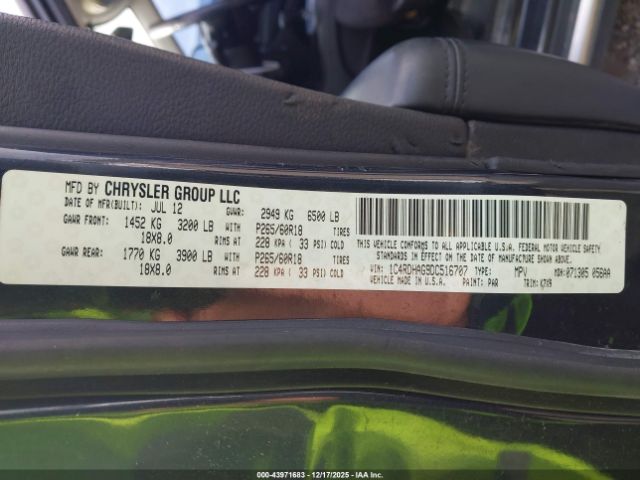 2013 DODGE DURANGO 1C4RDHAG9DC516707 Photo 8