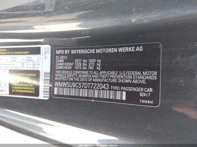 2013 MINI HARDTOP WMWSU9C57DT722043 Photo 8