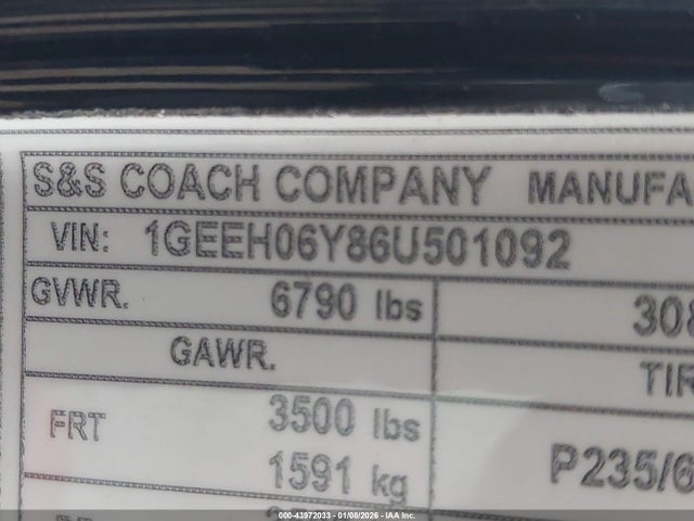 2006 CADILLAC DTS 1GEEH06Y86U501092 Photo 8