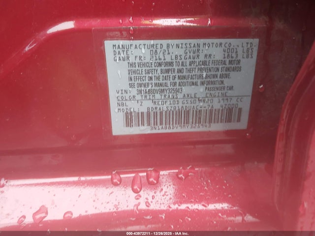 2021 NISSAN SENTRA 3N1AB8DV9MY325943 Photo 8