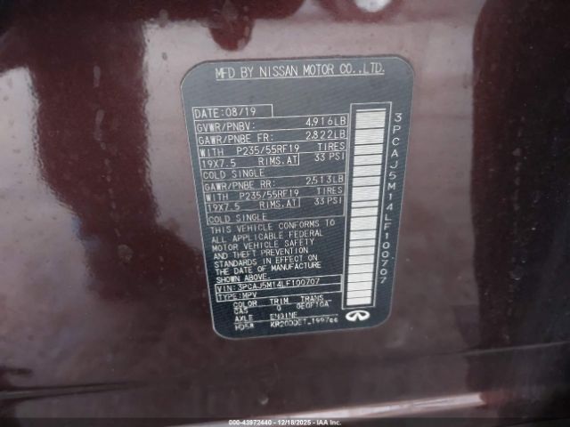 2020 INFINITI QX50 3PCAJ5M14LF100707 Photo 8