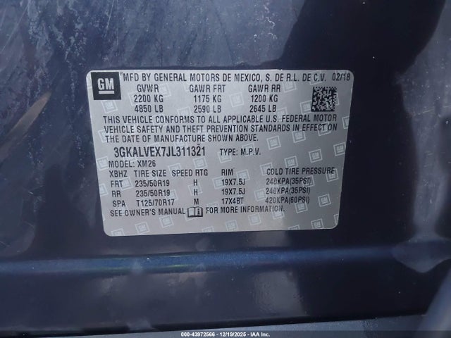 GMC Terrain Slt 2018 3GKALVEX7JL311321 Image 9