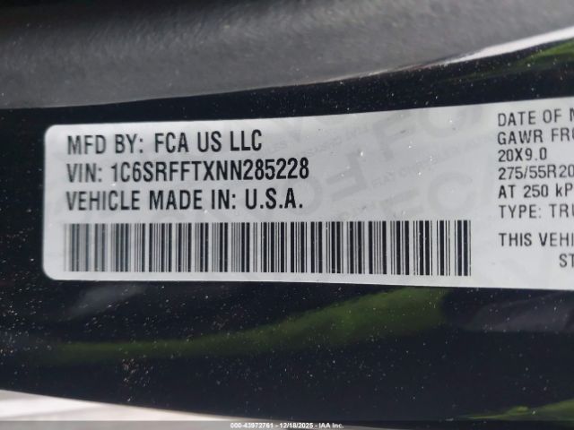 2022 RAM 1500 1C6SRFFTXNN285228 Photo 8